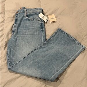 MOTHER Faded Blue Denim Pants